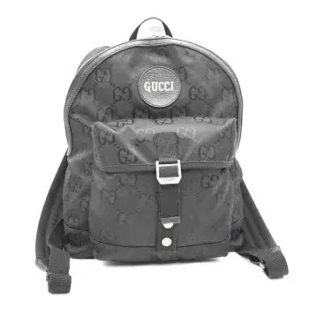Gucci The Grid Backpack Rucksack GG Leather Black